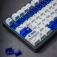 Geometry 144+47 PBT Dye-subbed PC Crystal Semitransparent Backlit Cool Keycaps Set Screen Printing with Oil Spraying